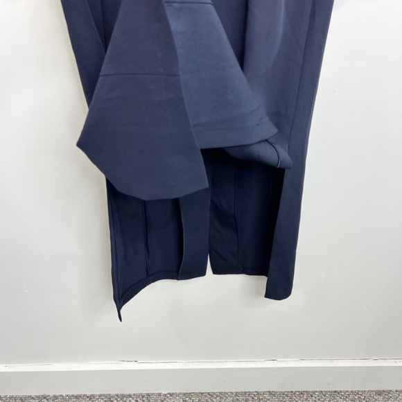 Vintage 90s minimalist Canadian made long blue duster jacket coat 9/10 - Picture 8 of 13